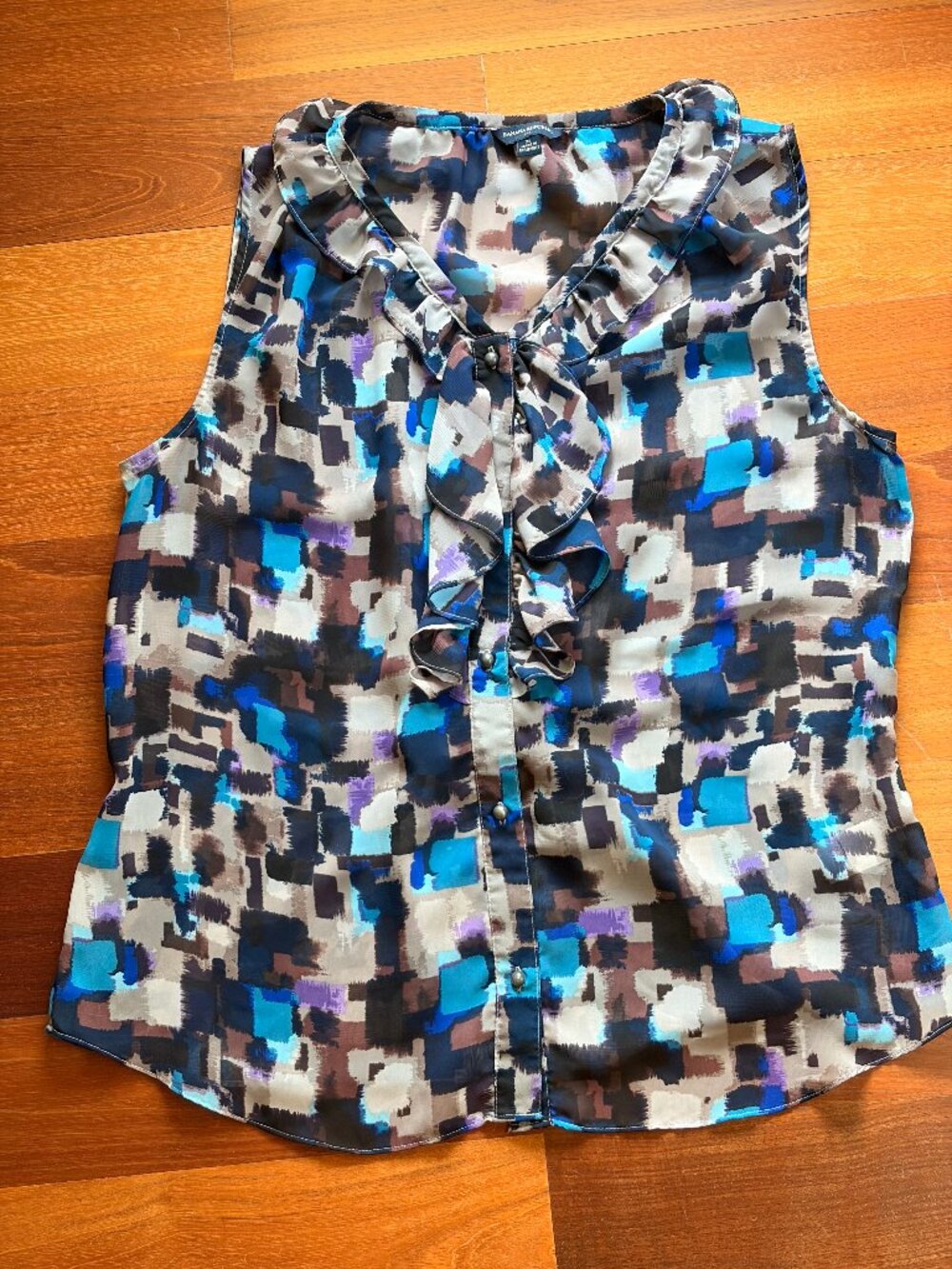 Banana Republic Ruffle Tie Back Blouse | Size XL
